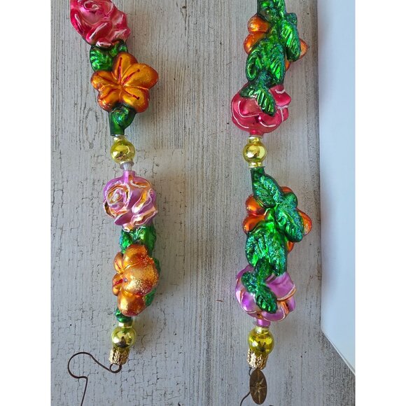 Vintage radko lei land flower Garland RARE glitter Xmas tree roads - Picture 2 of 7